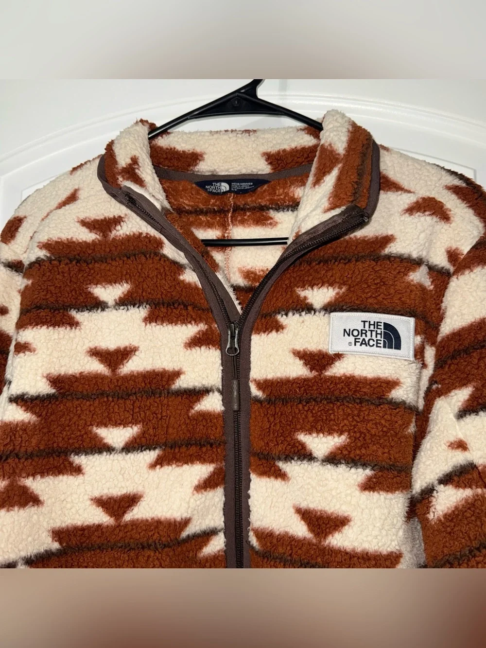 The North Face Campshire Full Zip Sherpa Jacket Men’s Size Small Brown